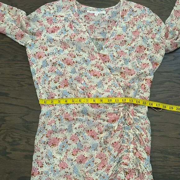 Veronica Beard Floral Silk Sean Mini Dress Size 8 - Picture 7 of 14